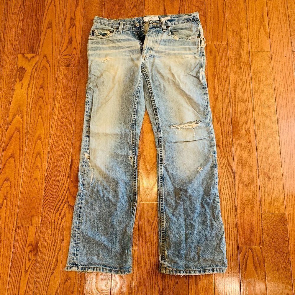 Vintage Distressed Armani Exchange Bootcut Jeans 28 X 30
